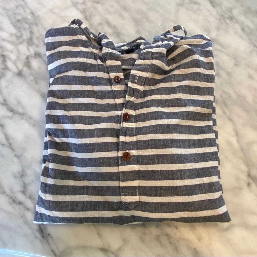 J. Crew Striped Baja Pullover Hoodie